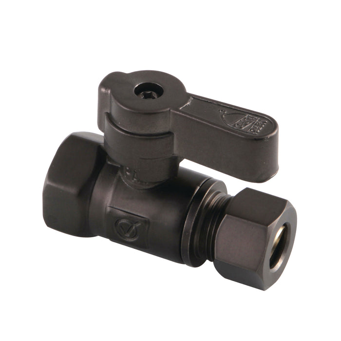 Kingston Brass KF3315ORB 3/8" FIP x 3/8" OD Comp Straight Stop Valve, Oil Rubbed Bronze