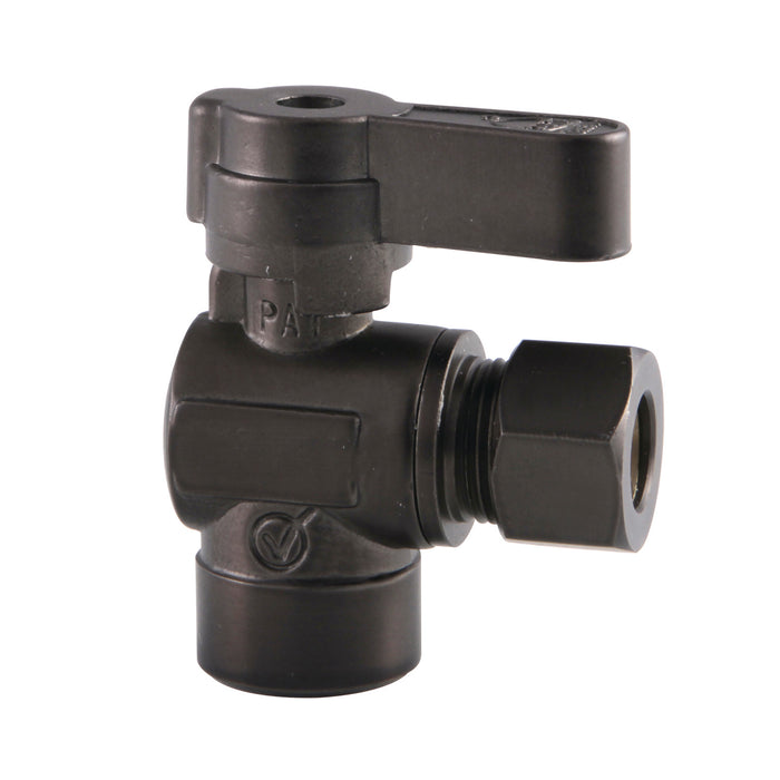 Kingston Brass KF4320ORB 1/2" Sweat x 3/8" OD Comp Angle Stop Valve, Oil Rubbed Bronze