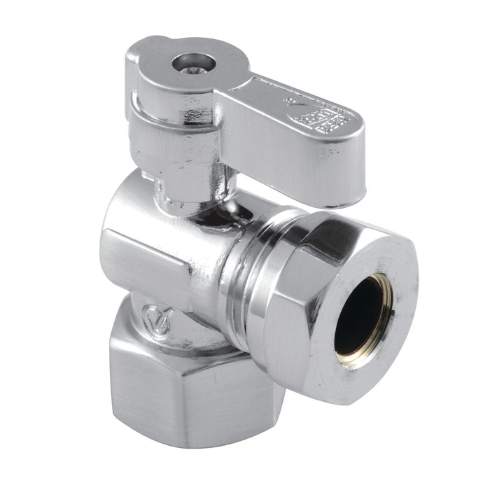 Kingston Brass KF4410 1/2" FIP x 1/2" or 7/16" Slip Joint Angle Stop Valve, Polished Chrome