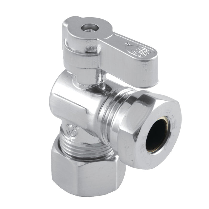 Kingston Brass KF5430 5/8" OD Comp x 1/2" or 7/16" Slip Joint Angle Stop Valve, Polished Chrome