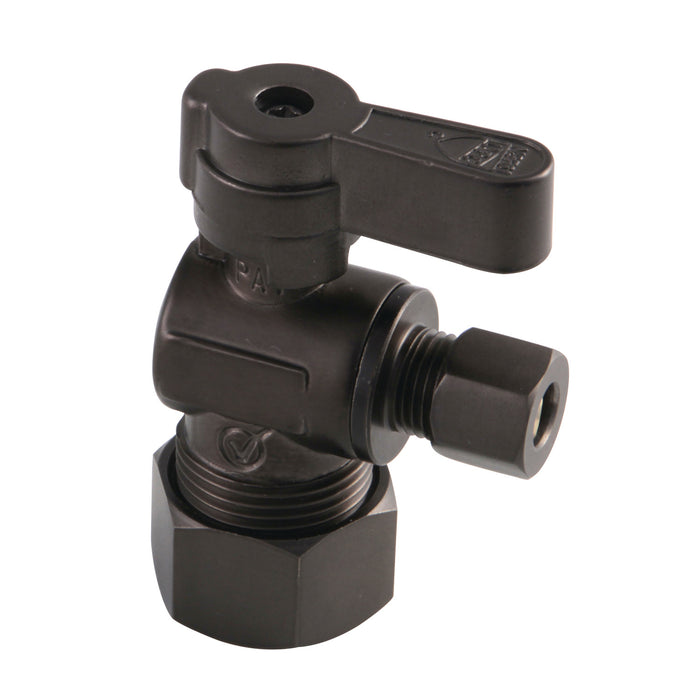 Kingston Brass KF5814ORB 5/8" OD Comp x 1/4" OD Comp Angle Stop Valve, Oil Rubbed Bronze