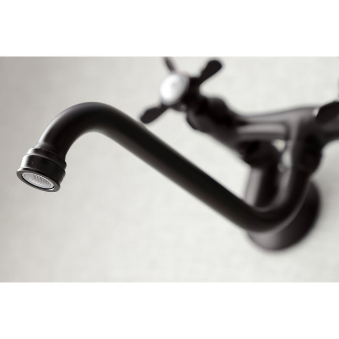 Kingston Brass KS115ORB Essex Two Handle Wall Mount Bathroom Faucet, Oil Rubbed Bronze