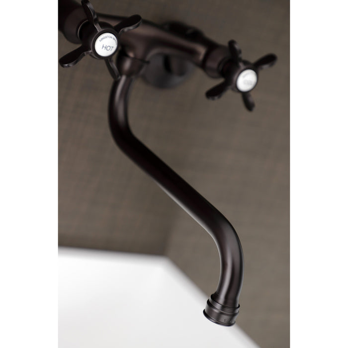 Kingston Brass KS115ORB Essex Two Handle Wall Mount Bathroom Faucet, Oil Rubbed Bronze