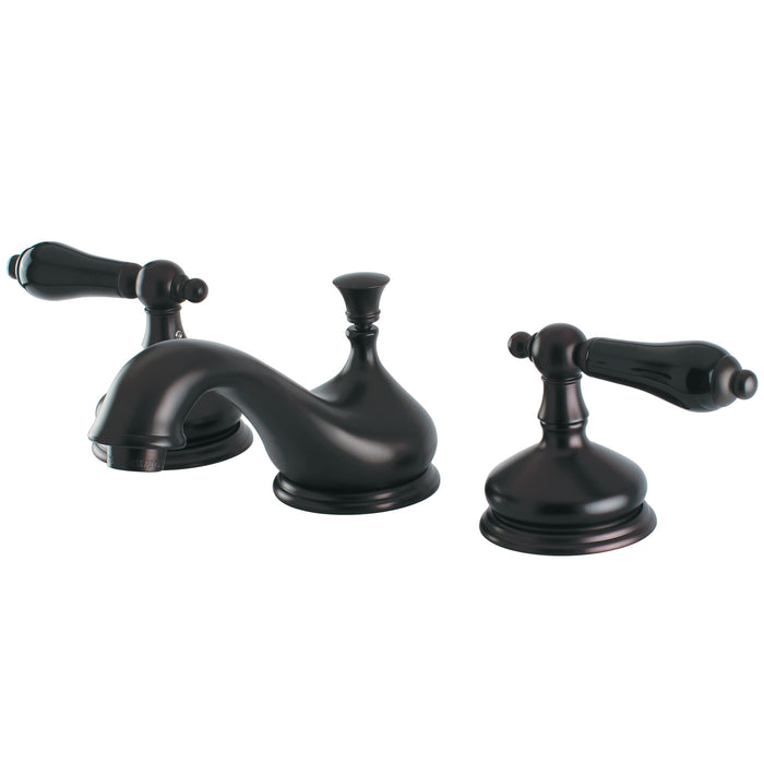 Kingston Brass KS1165PKL Duchess Widespread Bathroom Faucet with Brass Pop-Up, Oil Rubbed Bronze