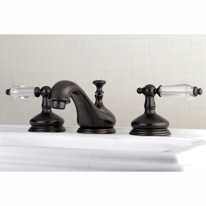 Kingston Brass KS1165WLL 8 in. Widespread Bathroom Faucet, Oil Rubbed Bronze