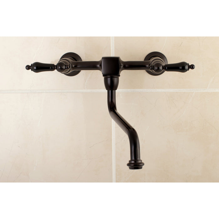 Kingston Brass KS1215PKL Duchess Wall Mount Bathroom Faucet, Oil Rubbed Bronze