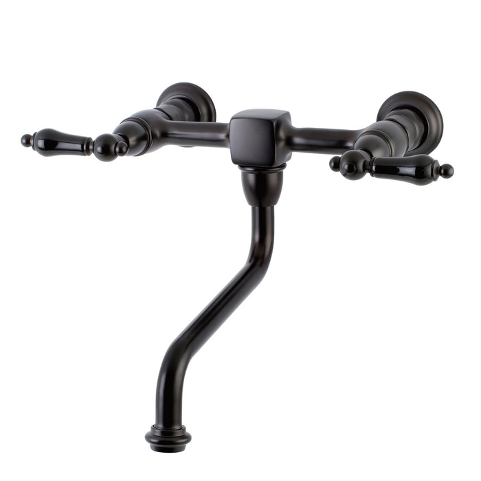 Kingston Brass KS1215PKL Duchess Wall Mount Bathroom Faucet, Oil Rubbed Bronze