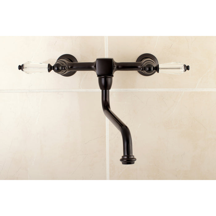 Kingston Brass KS1215WLL Wilshire Wall Mount Bathroom Faucet, Oil Rubbed Bronze