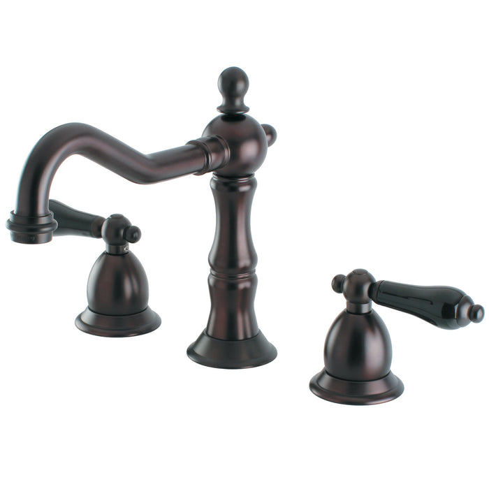 Kingston Brass KS1975PKL Duchess Widespread Bathroom Faucet with Brass Pop-Up, Oil Rubbed Bronze