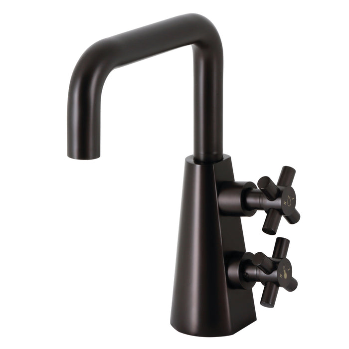 Kingston Brass KS2265DX Constantine Two-Handle Single-Hole Bathroom Faucet with Push Pop-Up, Oil Rubbed Bronze