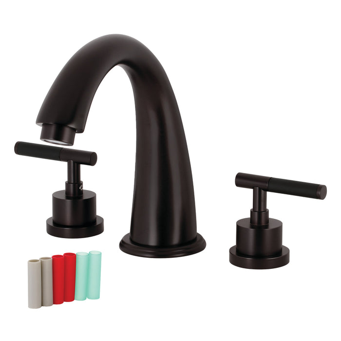 Kingston Brass KS2365CKL Kaiser Two-Handle Roman Tub Faucet, Oil Rubbed Bronze