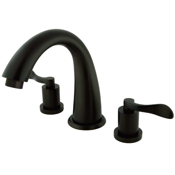 Kingston Brass KS2365DFL Vintage Two-Handle Roman Tub Faucet, Oil Rubbed Bronze