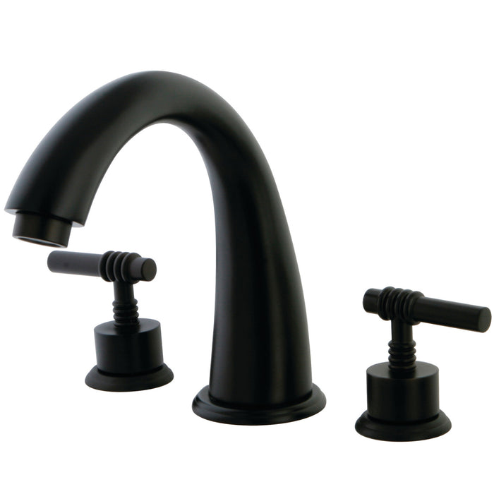 Kingston Brass KS2365ML Milano Two-Handle Roman Tub Faucet, Oil Rubbed Bronze