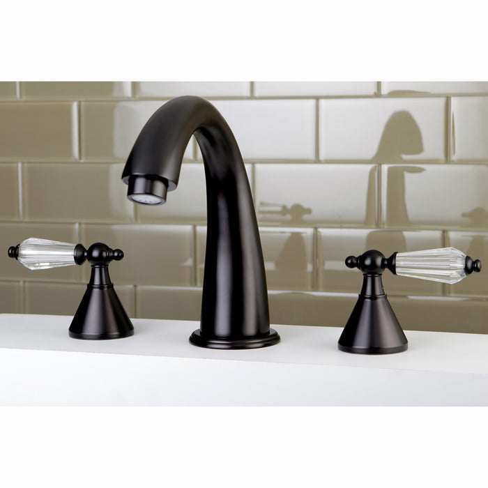 Kingston Brass KS2365WLL Wilshire Two-Handle Roman Tub Faucet, Oil Rubbed Bronze