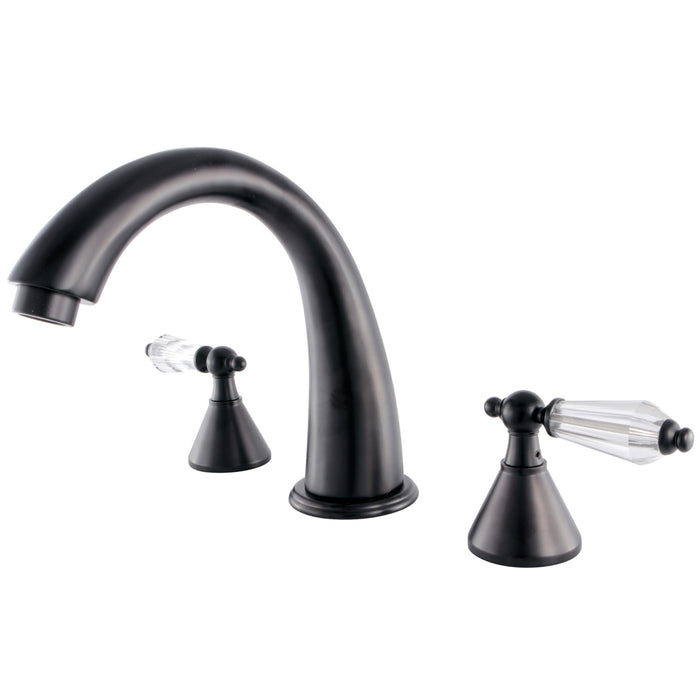 Kingston Brass KS2365WLL Wilshire Two-Handle Roman Tub Faucet, Oil Rubbed Bronze