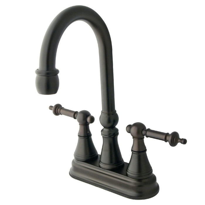 Kingston Brass KS2495TL Templeton Bar Faucet, Oil Rubbed Bronze