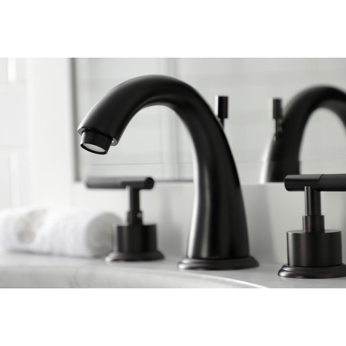 Kingston Brass KS2965CKL Kaiser Widespread Bathroom Faucet with Brass Pop-Up, Oil Rubbed Bronze