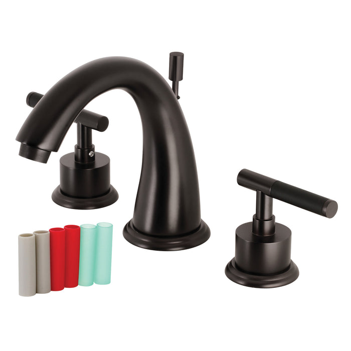 Kingston Brass KS2965CKL Kaiser Widespread Bathroom Faucet with Brass Pop-Up, Oil Rubbed Bronze