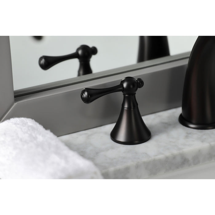 Kingston Brass KS2975BL 8 in. Widespread Bathroom Faucet, Oil Rubbed Bronze