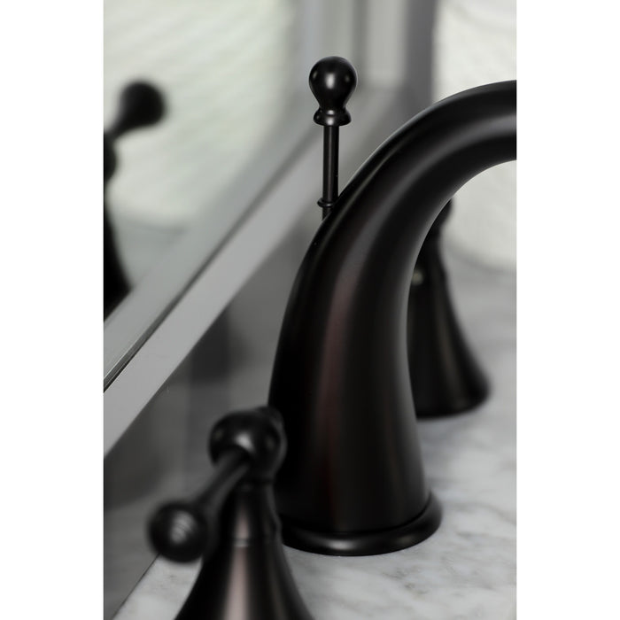 Kingston Brass KS2975BL 8 in. Widespread Bathroom Faucet, Oil Rubbed Bronze