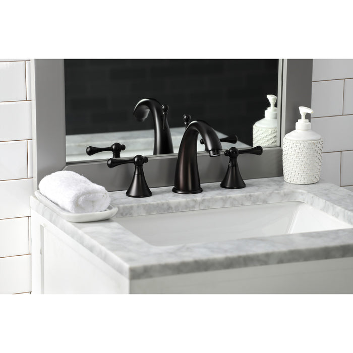 Kingston Brass KS2975BL 8 in. Widespread Bathroom Faucet, Oil Rubbed Bronze