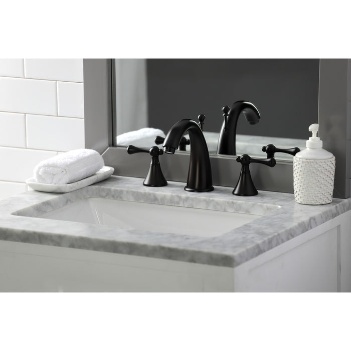 Kingston Brass KS2975BL 8 in. Widespread Bathroom Faucet, Oil Rubbed Bronze