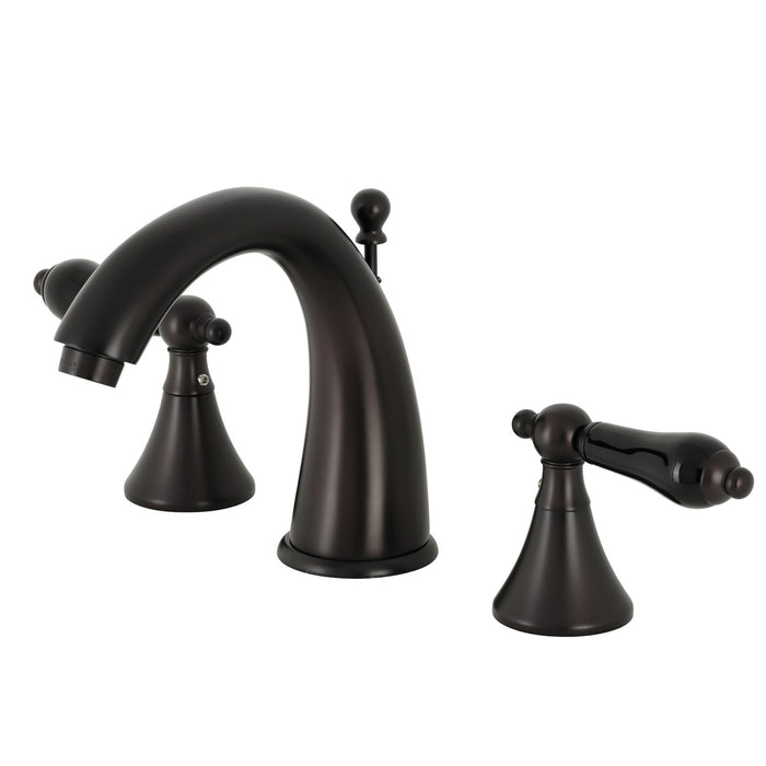 Kingston Brass KS2975PKL Duchess Widespread Bathroom Faucet with Brass Pop-Up, Oil Rubbed Bronze