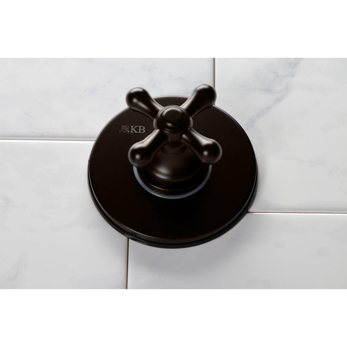 Kingston Brass KS3035AX 3-Way Diverter Valve with Trim Kit, Oil Rubbed Bronze