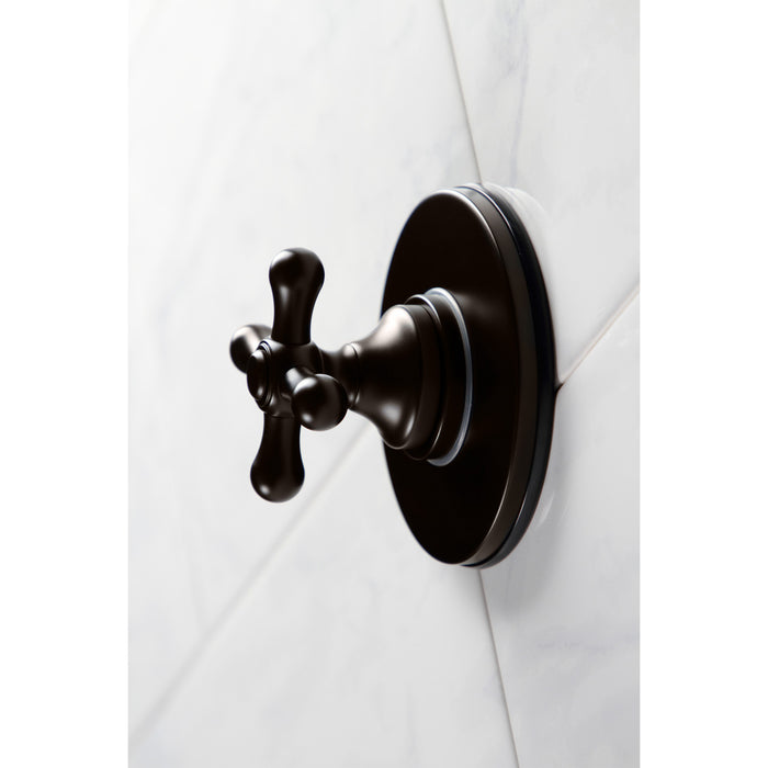 Kingston Brass KS3035AX 3-Way Diverter Valve with Trim Kit, Oil Rubbed Bronze