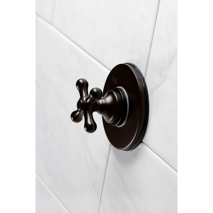 Kingston Brass KS3035AX 3-Way Diverter Valve with Trim Kit, Oil Rubbed Bronze