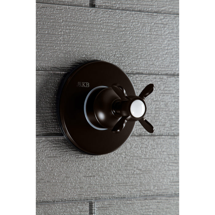 Kingston Brass KS3035BEX 3-Way Diverter Valve with Trim Kit, Oil Rubbed Bronze