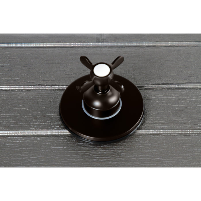 Kingston Brass KS3035BEX 3-Way Diverter Valve with Trim Kit, Oil Rubbed Bronze