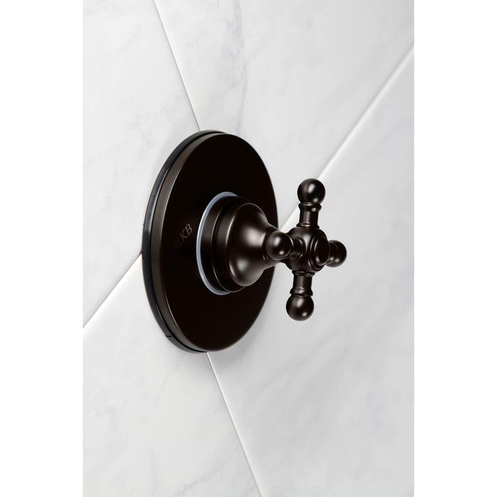 Kingston Brass KS3035BX 3-Way Diverter Valve with Trim Kit, Oil Rubbed Bronze