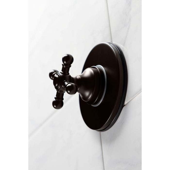 Kingston Brass KS3035BX 3-Way Diverter Valve with Trim Kit, Oil Rubbed Bronze