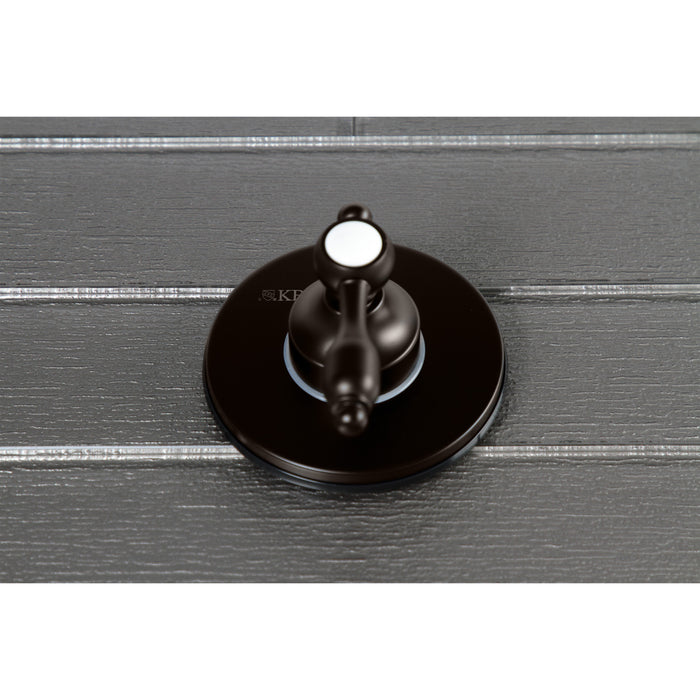 Kingston Brass KS3035TAL Tudor 3-Way Diverter Valve with Trim Kit, Oil Rubbed Bronze