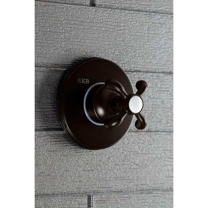 Kingston Brass KS3035TX 3-Way Diverter Valve with Trim Kit, Oil Rubbed Bronze