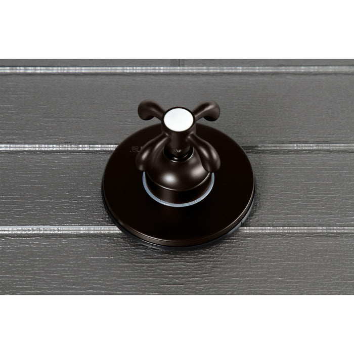 Kingston Brass KS3035TX 3-Way Diverter Valve with Trim Kit, Oil Rubbed Bronze