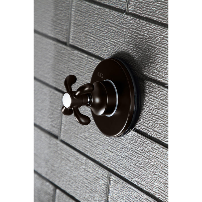 Kingston Brass KS3035TX 3-Way Diverter Valve with Trim Kit, Oil Rubbed Bronze