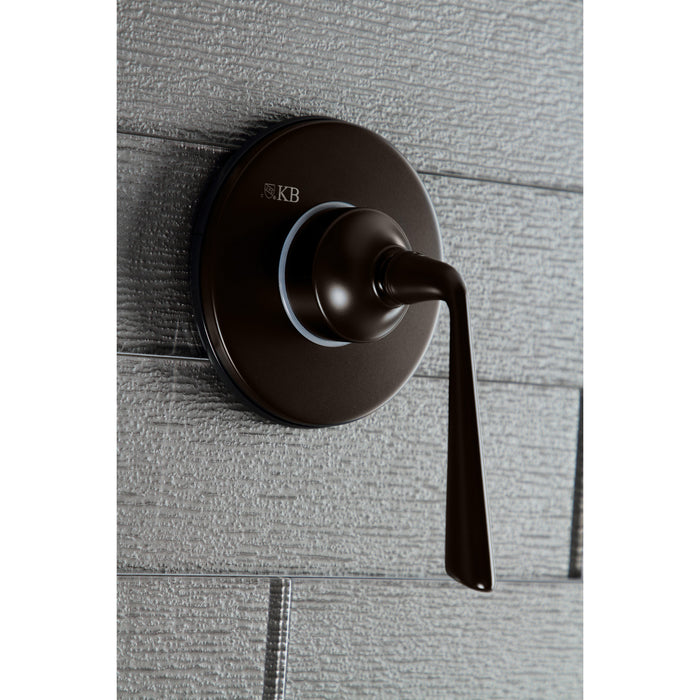 Kingston Brass KS3035ZL 3-Way Diverter Valve with Trim Kit, Oil Rubbed Bronze