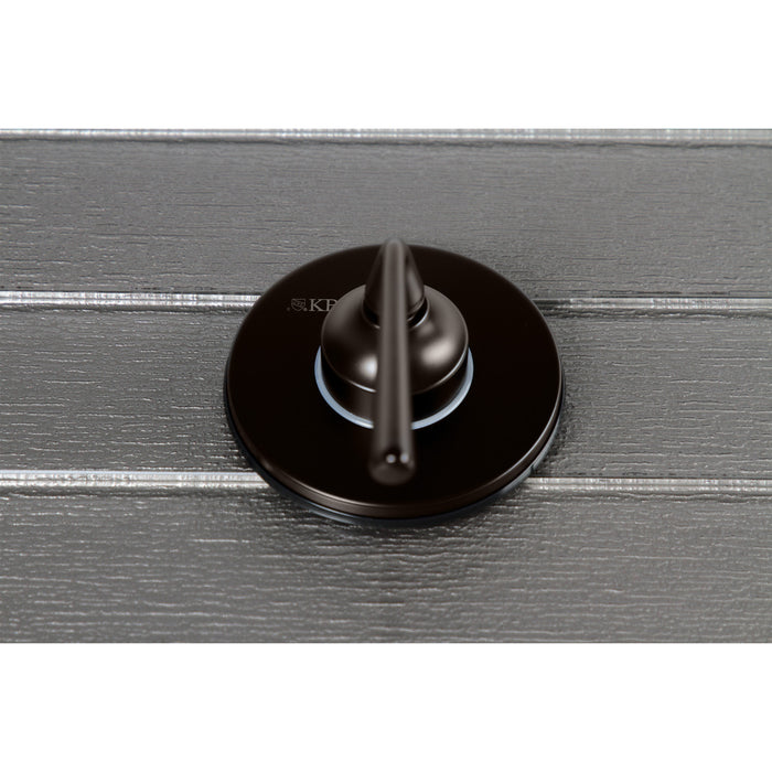 Kingston Brass KS3035ZL 3-Way Diverter Valve with Trim Kit, Oil Rubbed Bronze