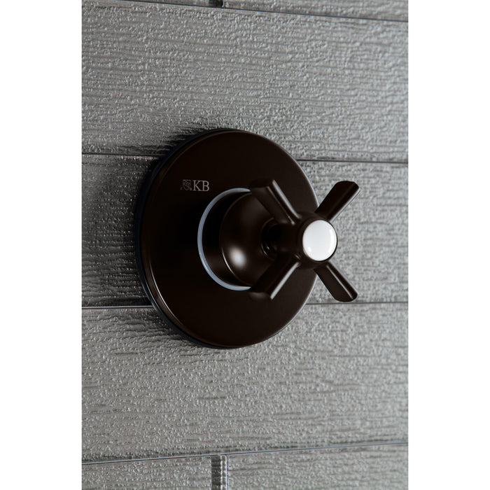 Kingston Brass KS3035ZX 3-Way Diverter Valve with Trim Kit, Oil Rubbed Bronze