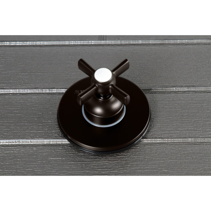 Kingston Brass KS3035ZX 3-Way Diverter Valve with Trim Kit, Oil Rubbed Bronze