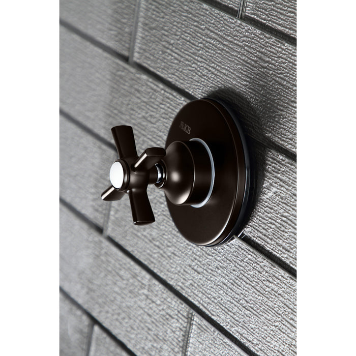 Kingston Brass KS3035ZX 3-Way Diverter Valve with Trim Kit, Oil Rubbed Bronze