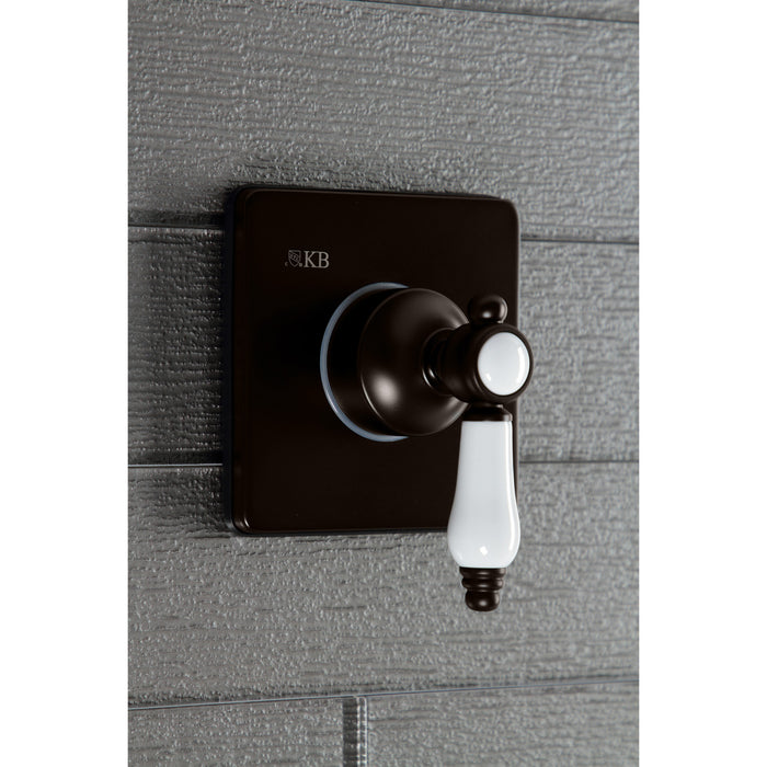 Kingston Brass KS3045BPL Bel-Air 3-Way Diverter Valve with Trim Kit, Oil Rubbed Bronze