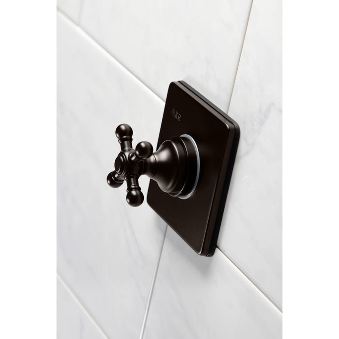 Kingston Brass KS3045BX 3-Way Diverter Valve with Trim Kit, Oil Rubbed Bronze