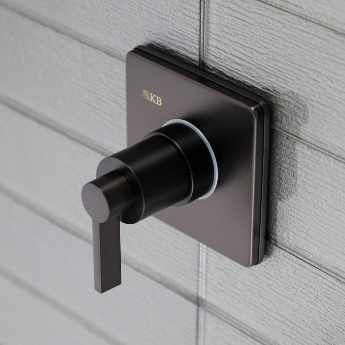 Kingston Brass KS3045NDL NuvoFusion 3-Way Diverter Valve with Trim Kit, Oil Rubbed Bronze