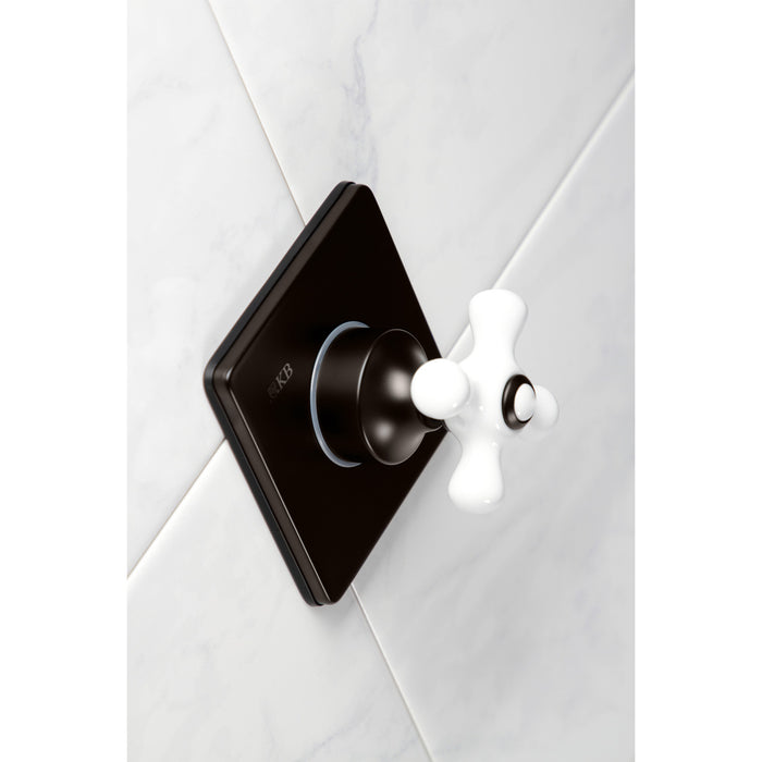 Kingston Brass KS3045PX 3-Way Diverter Valve with Trim Kit, Oil Rubbed Bronze