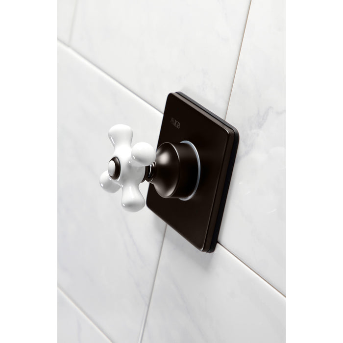 Kingston Brass KS3045PX 3-Way Diverter Valve with Trim Kit, Oil Rubbed Bronze