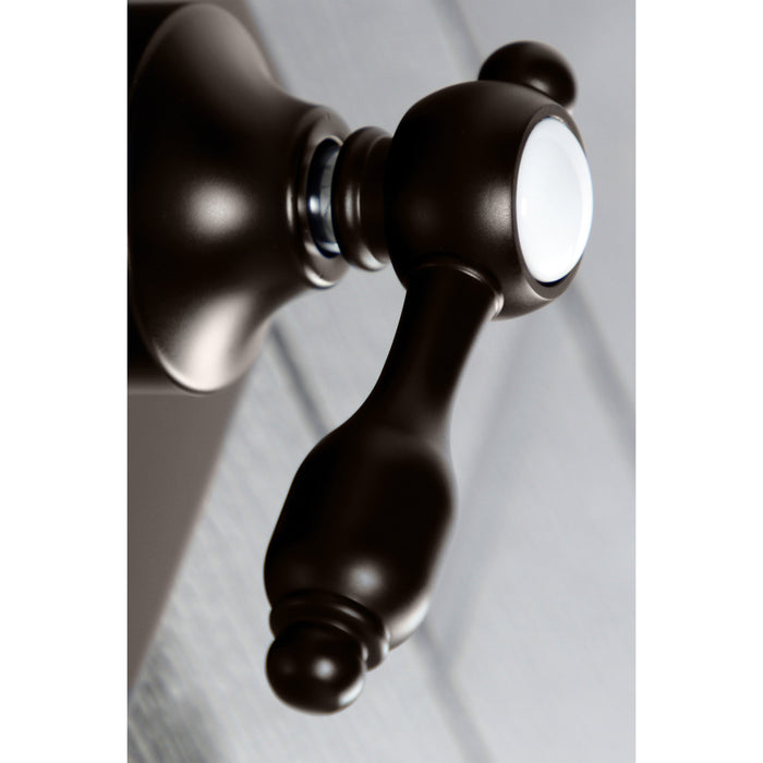 Kingston Brass KS3045TAL Tudor 3-Way Diverter Valve with Trim Kit, Oil Rubbed Bronze