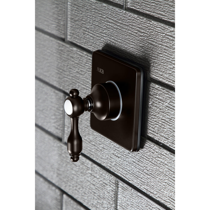 Kingston Brass KS3045TAL Tudor 3-Way Diverter Valve with Trim Kit, Oil Rubbed Bronze